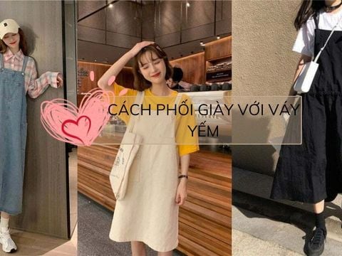 Tổng hợp 10+ Cách phối giày với váy yếm bạn nên thử