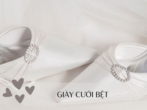 Kinh nghiệm chọn giày cưới bệt tôn dáng cho cô dâu