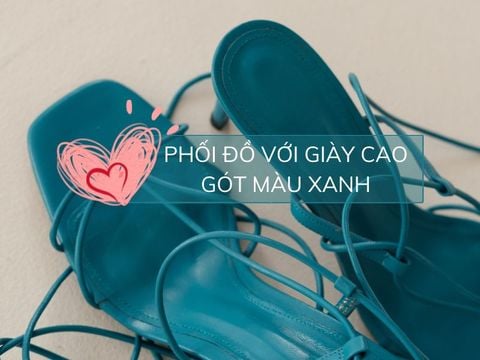 Gợi ý các cách phối đồ với giày màu xanh dương