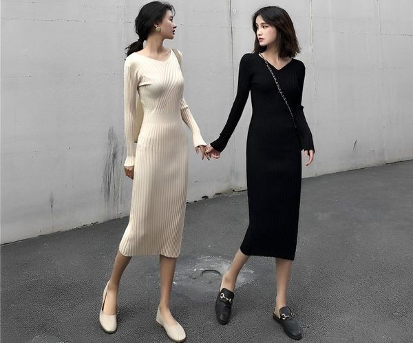 Váy len body cao cấp TA1786 thiết kế sát nách cổ lọ mẫu mới 2019