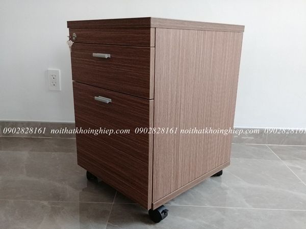 hộc 2 ngăn kéo di động