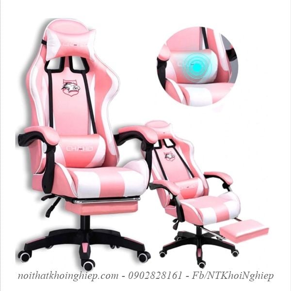 ghe gaming dep gia re co gac chan