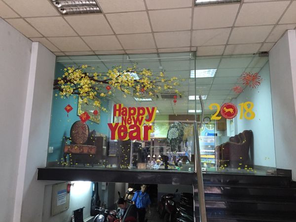 VẼ TRANG TRÍ TẾT 2018 | VẼ TRANH TƯỜNG - GALLERY ANH CƯƠNG