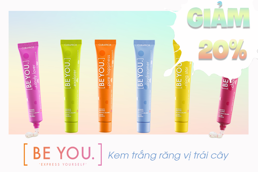 Khuyến mãi 20% dòng kem đánh răng Be You cao cấp