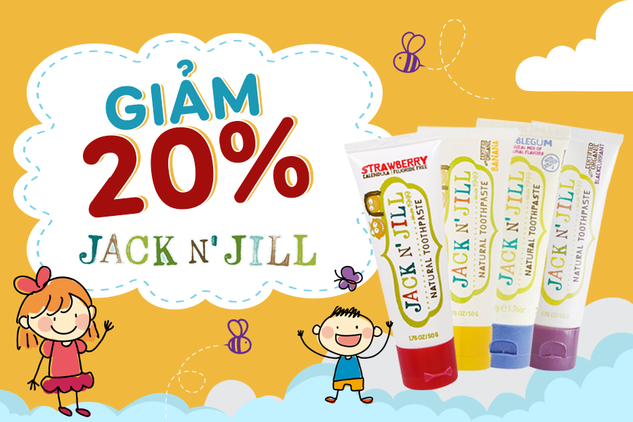 Khuyến mãi giảm giá 20% Jack N Jill