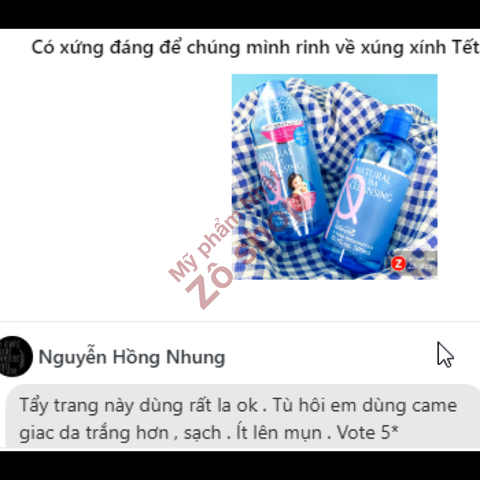 Nước tẩy trang - MSH Kireimo Natural Serum Cleansing 300ml