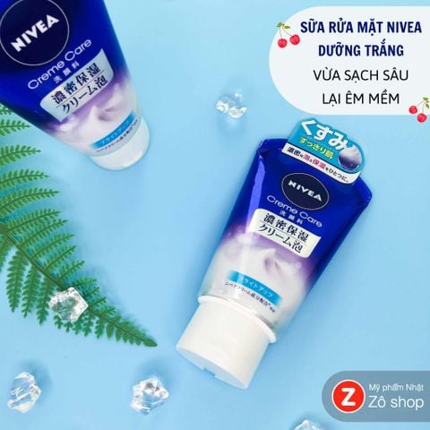 Sữa rửa mặt dưỡng trắng - Nivea Creme Care 130g