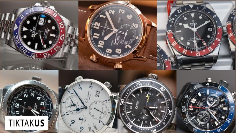 Một vài mẫu đồng hồ GMT tiêu biểu ở các phân khúc giá khác nhau.