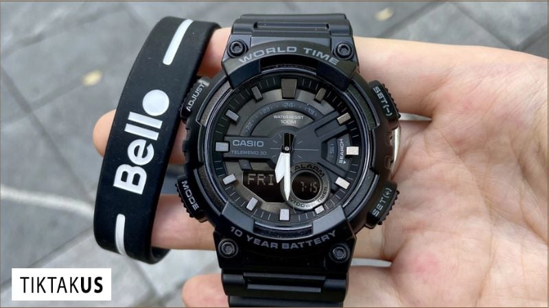 Đồng hồ Casio AEQ-110W-1BVCF - Pin 10 năm