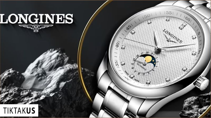 Logo Longines phải sắc nét, chính xác, không bị mờ nhạt hay lệch lạc.