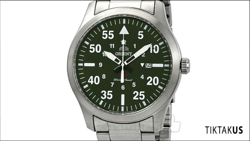 Đồng hồ nam dây thép Orient Sporty FUNG2001F0 (Xanh lá)