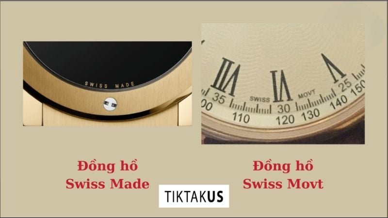 Cách nhận biết qua ký hiệu: Quan sát ký hiệu trên mặt số để phân biệt