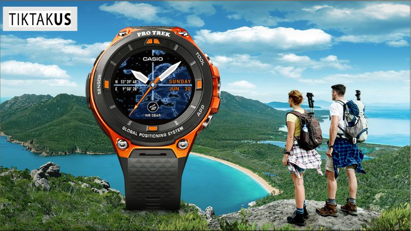 Đồng hồ Casio Protrek nổi bật với thiết kế mạnh mẽ, nam tính, phù hợp với các hoạt động thể thao và dã ngoại.
