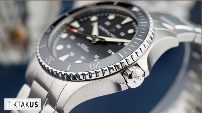 Khả năng chống nước của một chiếc đồng hồ lặn phụ thuộc rất nhiều vào hệ thống gioăng và núm vặn.