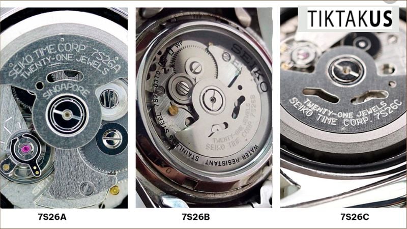 Bộ máy cơ bản của Nhật Bản như Seiko 7S26, hay Miyota 82xx của Citizen nổi tiếng với độ bền cao và dễ sửa chữa.