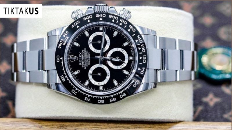 Rolex Cosmograph Daytona (thép, dây kim loại)