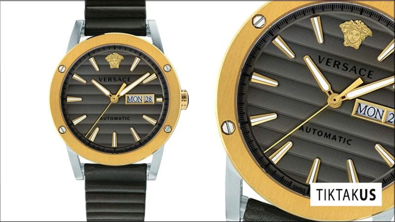 Hướng dẫn chỉnh giờ và lịch cho đồng hồ Versace có lịch ngày, lịch thứ