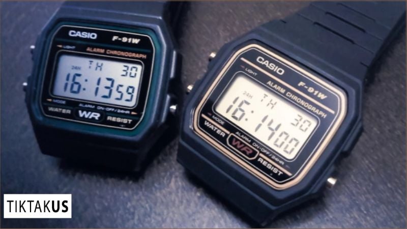 Đồng hồ Casio F-91W có khả năng chống nước ở mức độ WR (Water Resist), thường là 30m.