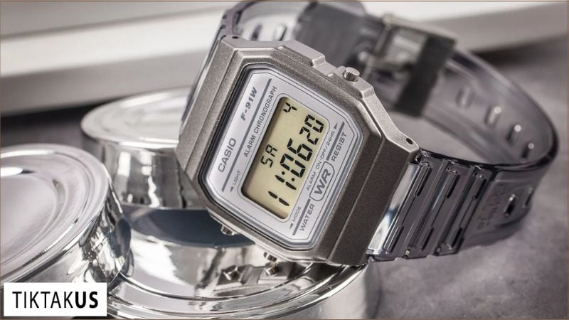 Tuổi thọ pin của đồng hồ Casio F-91W thường kéo dài khoảng 7 năm