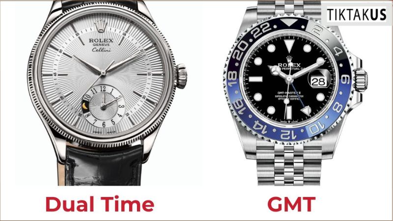 Đồng hồ GMT vs. Đồng hồ Dual Time