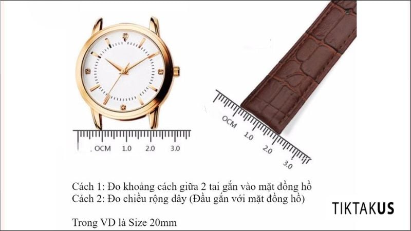 Các bước đo Lug to Lug (Khoảng cách 2 đầu vấu) để ước lượng độ vừa vặn chính xác
