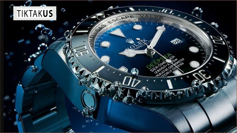 Van xả khí Heli trên thân đồng hồ