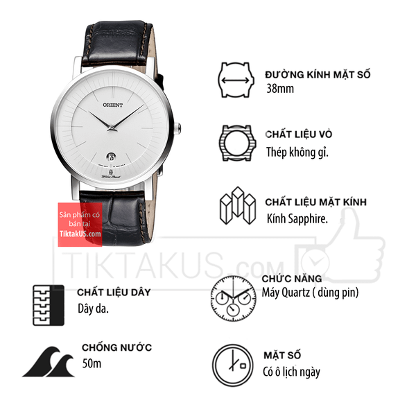 Thông số kỹ thuật đồng hồ Orient