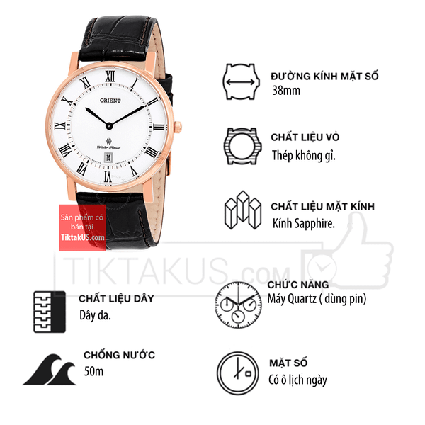 Thông số kỹ thuật đồng hồ FGW0100EW