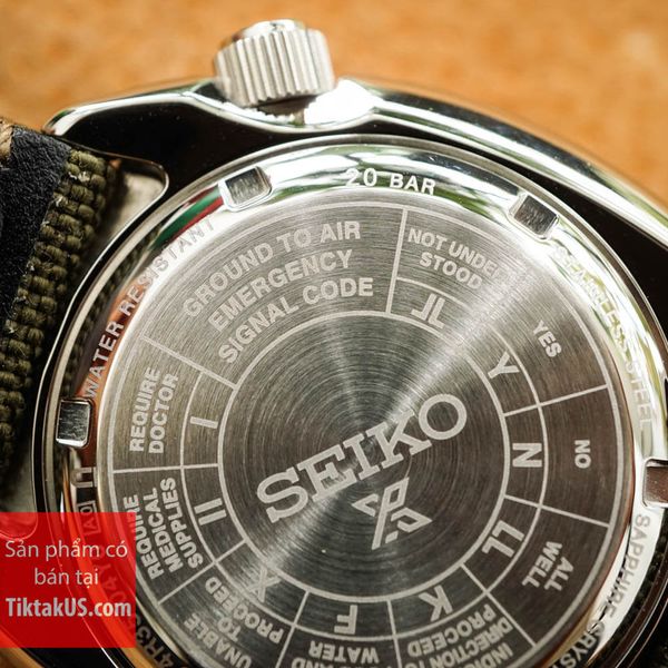 Seiko Prospex Land Tortoise Diver SRPG13K1case back