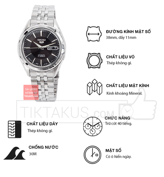 Đồng hồ nam Seiko 5 SNKL23J1 Made in Japan - Tiktakus