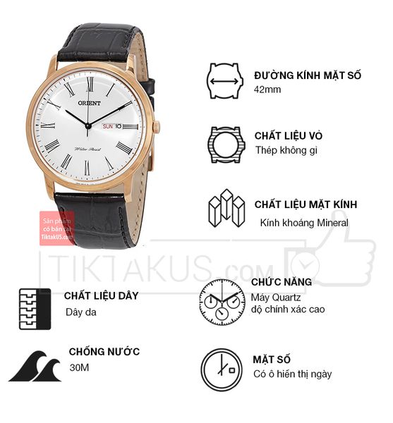 Đồng hồ đeo tay nam Orient Capital FUG1R006W6 Tiktakus