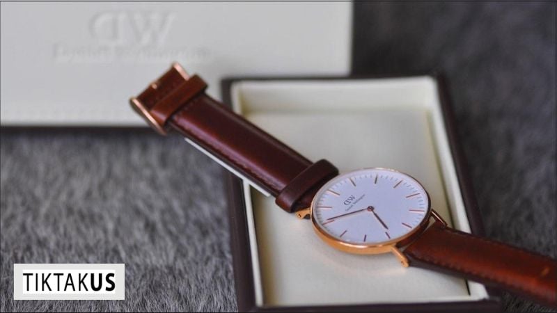 Dây da là một trong những loại dây đeo phổ biến của đồng hồ Daniel Wellington