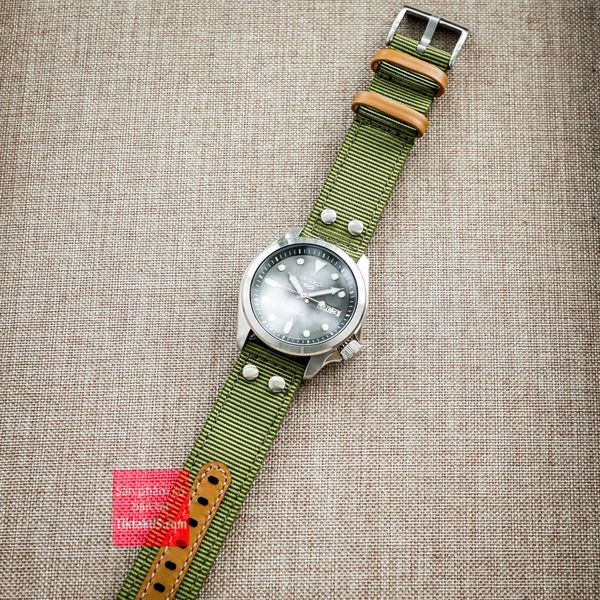 Dây da đồng hồ khóa bướm gập cao cấp, size 21mm MÀU ĐEN | Shopee Việt Nam