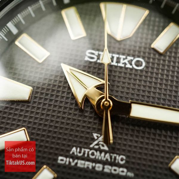 Seiko ProsPex Samurai SRPF07K1 Black PVD hour hands