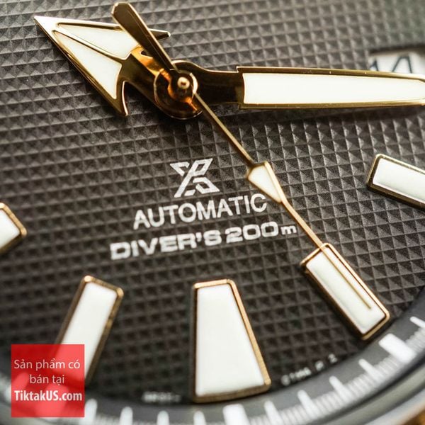 Seiko ProsPex Samurai SRPF07K1 Black PVD Prospex logo on Dial