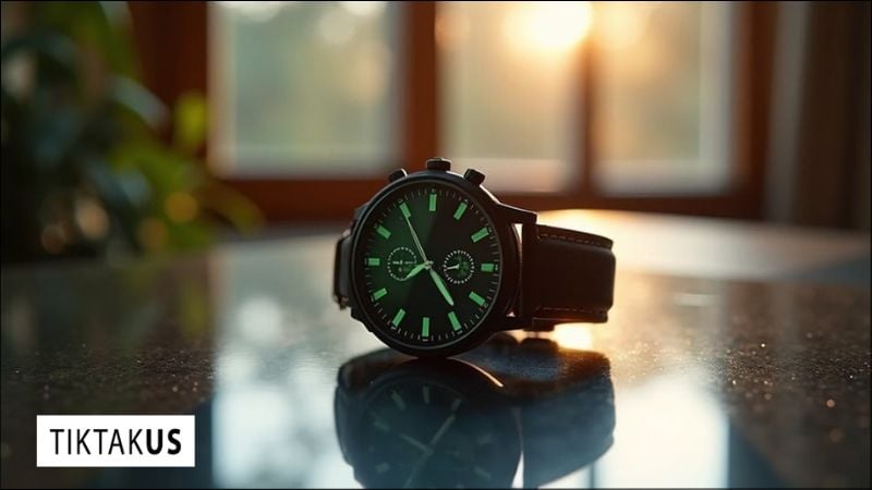 Ánh sáng từ đèn ngủ rất yếu, cường độ không đủ để sạc pin hiệu quả cho đồng hồ năng lượng mặt trời