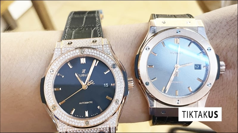Cách đeo đồng hồ Hublot dây cao su và dây da