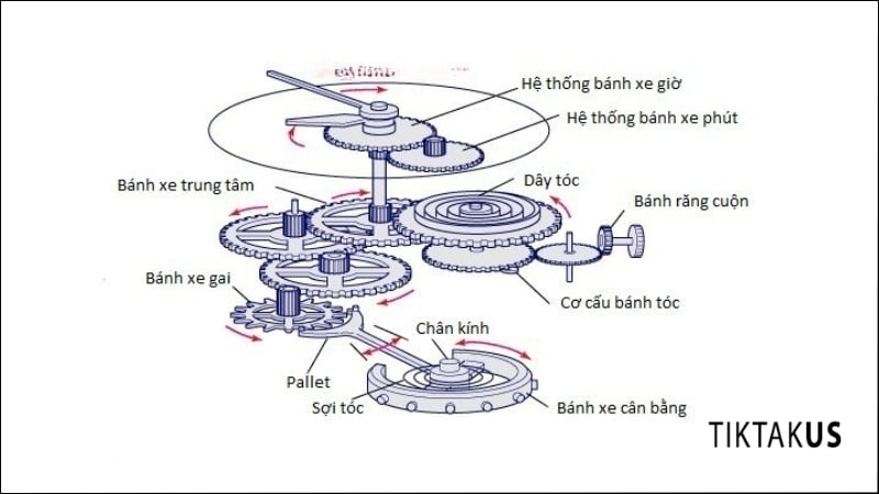 Cấu trúc cơ bản của một mặt số đồng hồ