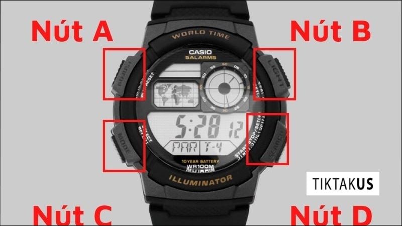 Hiểu rõ các nút bấm cơ bản trên đồng hồ sport watch điện tử