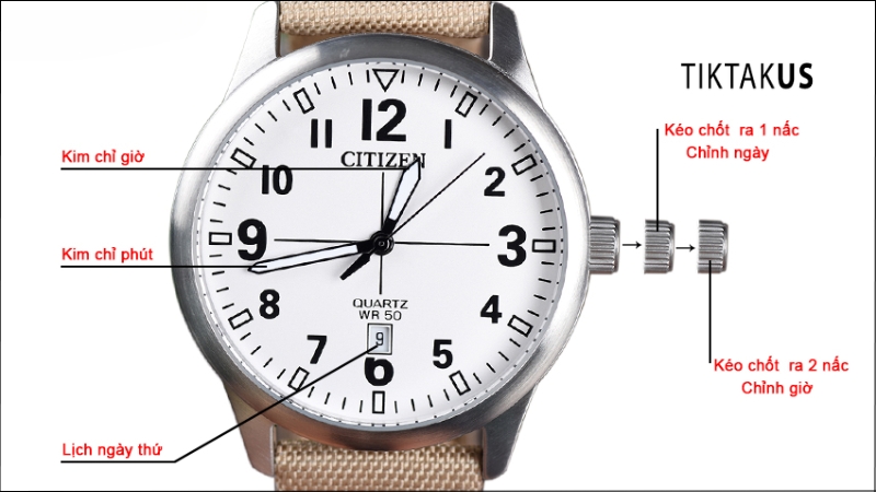 Hướng dẫn đọc lịch thứ trên đồng hồ