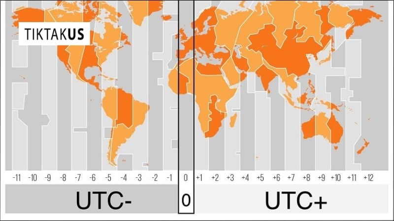 UTC thường được viết theo định dạng 24 giờ