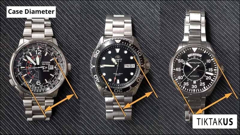 Đường kính mặt đồng hồ (Case Diameter)