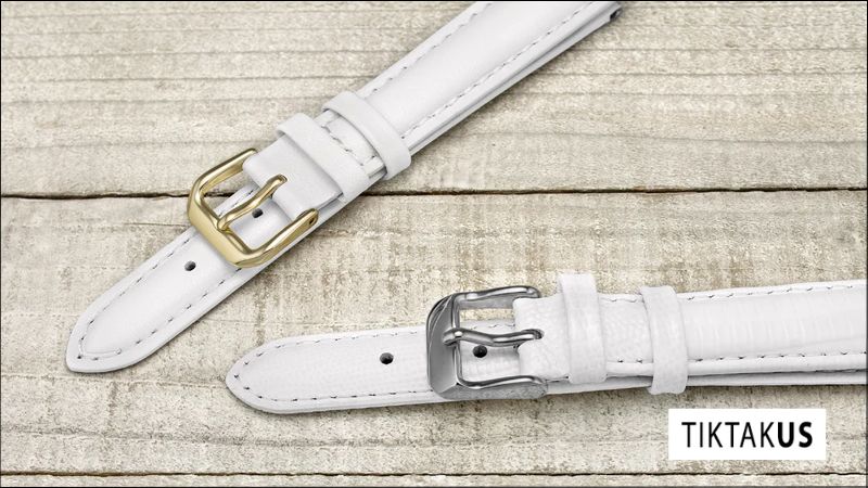 Cách vệ sinh dây da đồng hồ màu trắng hoặc màu sáng