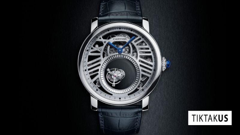 Rotonde de Cartier Skeleton Mysterious Double Tourbillon gây ấn tượng bởi bộ máy 9454