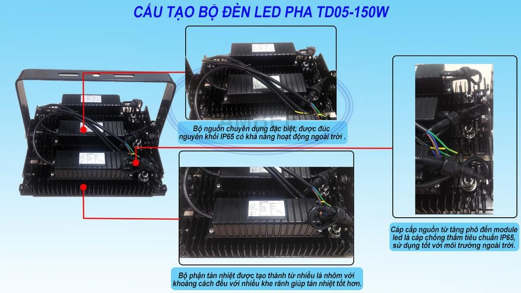 đèn pha led nhà xưởng