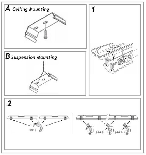 hướng dẫn lắp đặt đèn led chống thấm