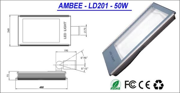 đèn đường led ld201