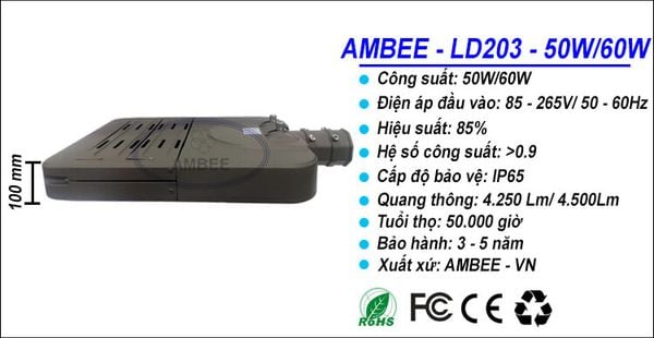 đèn đường led ld203