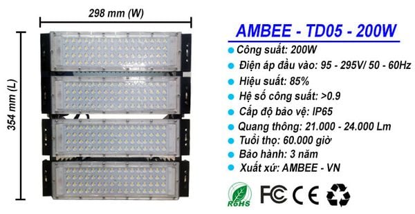 đèn pha led nhà xưởng