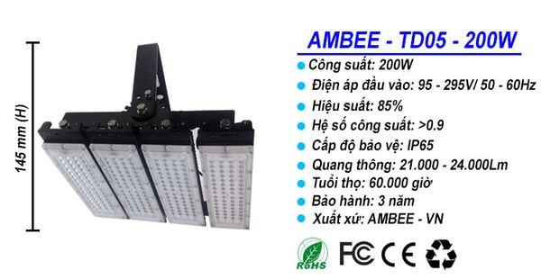 đèn pha led nhà xưởng